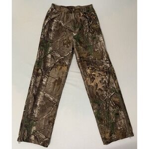 Realtree Polyester Pants Mens Medium Brown Camouflage Hunting Outdoor Soft‎